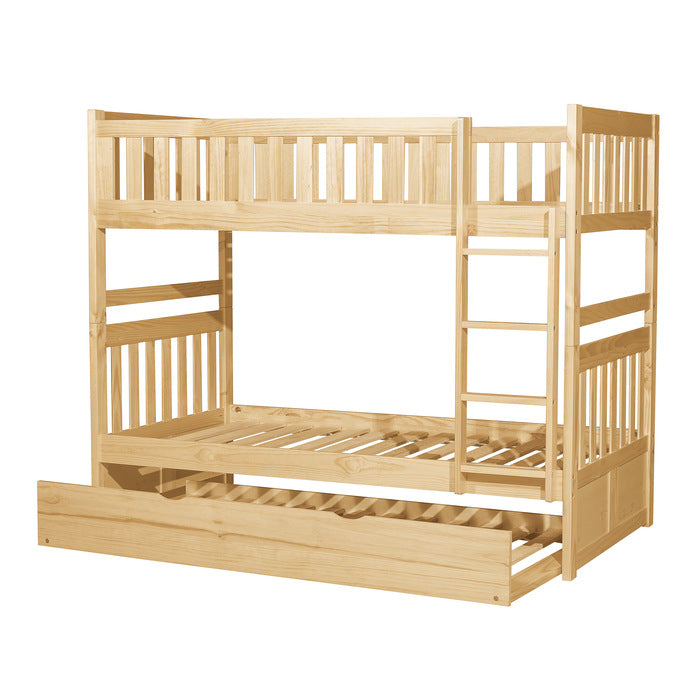 B2043-1*R (4) Twin/Twin Bunk Bed with Twin Trundle - B2043-1*R