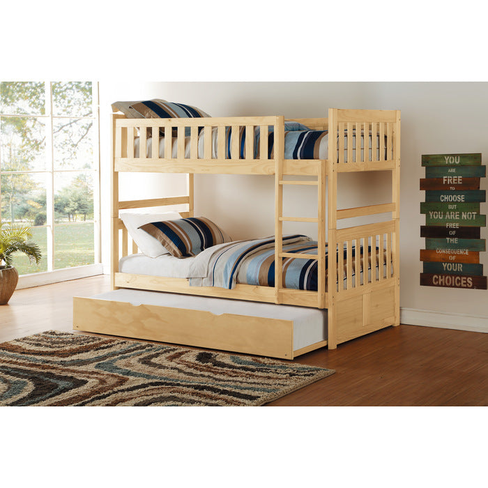 B2043-1*R (4) Twin/Twin Bunk Bed with Twin Trundle - B2043-1*R