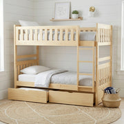 B2043-1*T (4) Twin/Twin Bunk Bed with Storage Boxes - B2043-1*T