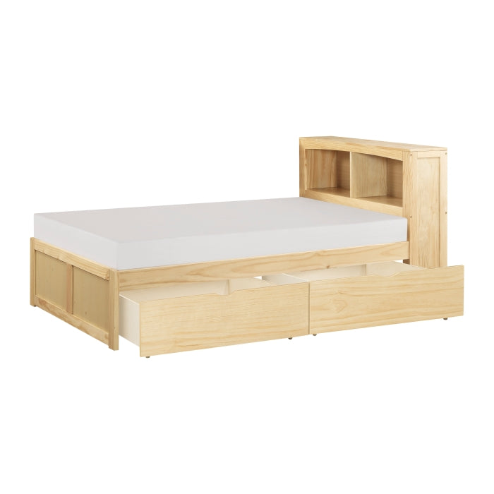 B2043BC-1T* (3) Twin Bookcase Platform Bed with Storage Boxes - B2043BC-1T*