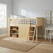 B2043LL-1*DR (4) Low Loft Bunk with Dresser - B2043LL-1*DR