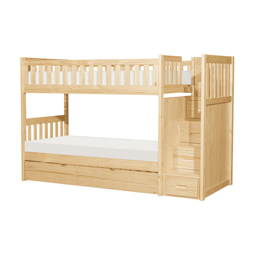 B2043SB-1*R (5) Twin/Twin Step Bunk Bed with Twin Trundle - B2043SB-1*R