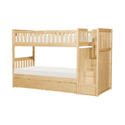 B2043SB-1*T (5) Twin/Twin Step Bunk Bed with Storage Boxes - B2043SB-1*T