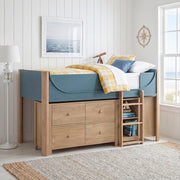 B2048BULT-1*2BCDR (6) Low Loft Bed with 2-Shelf Bookcase, 4-Shelf Bookcase and Dresser - B2048BULT-1*2BCDR