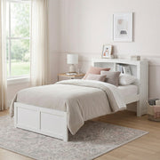 B2053BCW-1* (2) Twin Bookcase Platform Bed - B2053BCW-1*