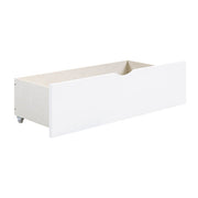 B2053BCW-1BCT* (4) Twin Bookcase Corner Platform Bed with Storage Boxes - B2053BCW-1BCT*
