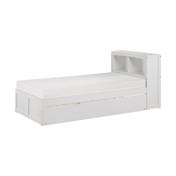 B2053BCW-1R* (3) Twin Bookcase Platform Bed with Twin Trundle - B2053BCW-1R*