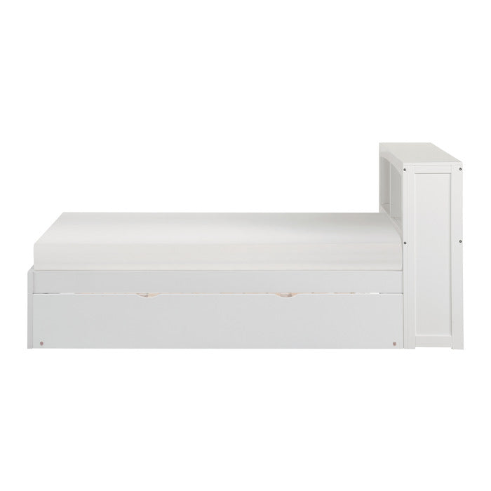 B2053BCW-1R* (3) Twin Bookcase Platform Bed with Twin Trundle - B2053BCW-1R*