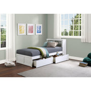 B2053BCW-1T* (3) Twin Bookcase Platform Bed with Storage Boxes - B2053BCW-1T*
