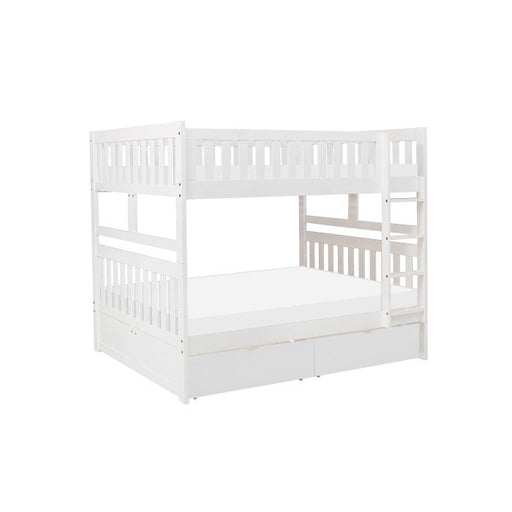 B2053FFW-1*T (4) Full/Full Bunk Bed with Storage Boxes - B2053FFW-1*T