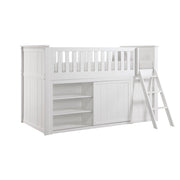 B2053LLW-1*BCDR (5) Low Loft Bunk with Bookcase and Dresser - B2053LLW-1*BCDR