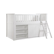 B2053LLW-1*BCDR (5) Low Loft Bunk with Bookcase and Dresser - B2053LLW-1*BCDR