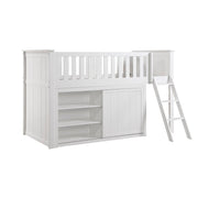 B2053LLW-1*DR (4) Low Loft Bunk with Dresser - B2053LLW-1*DR
