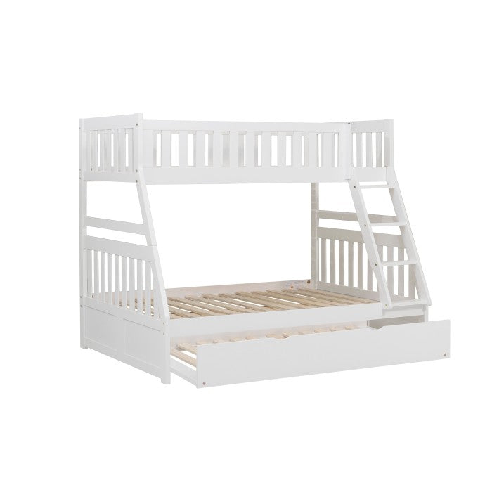 B2053TFW-1*R (4) Twin/Full Bunk Bed with Twin Trundle - B2053TFW-1*R
