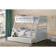 B2053TFW-1*R (4) Twin/Full Bunk Bed with Twin Trundle - B2053TFW-1*R