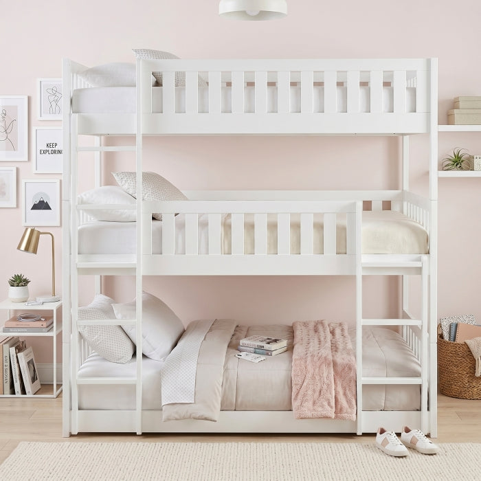B2053TTTW-1* (3) Triple Bunk Bed - B2053TTTW-1*