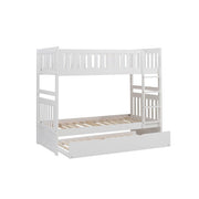 B2053W-1*R (4) Twin/Twin Bunk Bed with Twin Trundle - B2053W-1*R