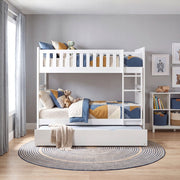 B2053W-1*R (4) Twin/Twin Bunk Bed with Twin Trundle - B2053W-1*R