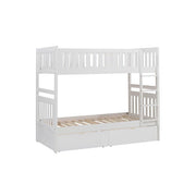 B2053W-1*T (4) Twin/Twin Bunk Bed with Storage Boxes - B2053W-1*T