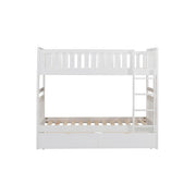 B2053W-1*T (4) Twin/Twin Bunk Bed with Storage Boxes - B2053W-1*T