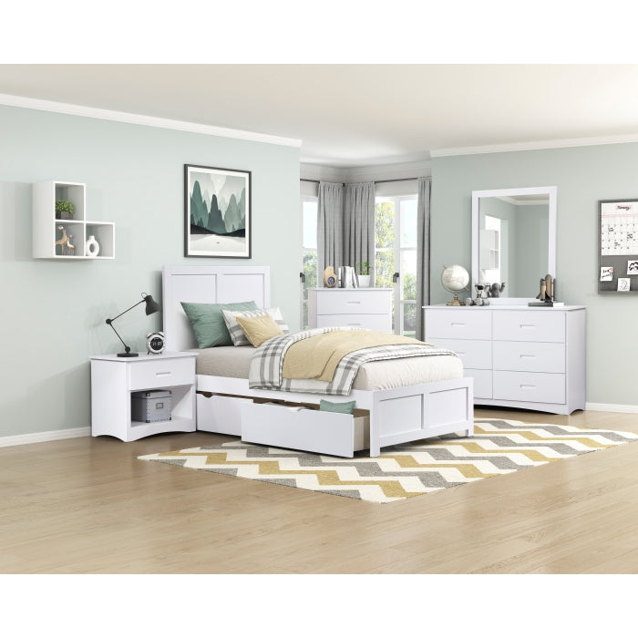 B2053W-4D1 1-Drawer Night Stand - B2053W-4D1