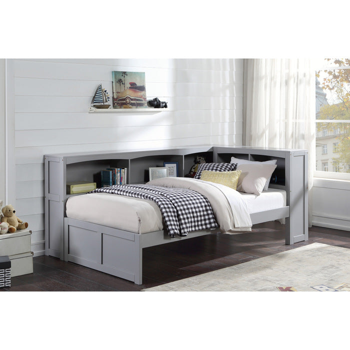 B2063BC-1BC* (3) Twin Bookcase Corner Platform Bed - B2063BC-1BC*