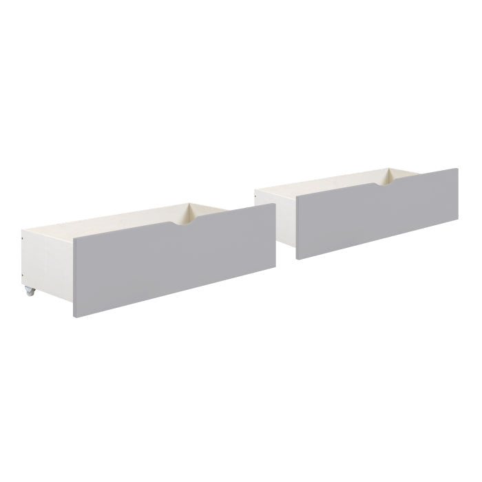 B2063BC-1BCT* (4) Twin Bookcase Corner Platform Bed with Storage Boxes - B2063BC-1BCT*
