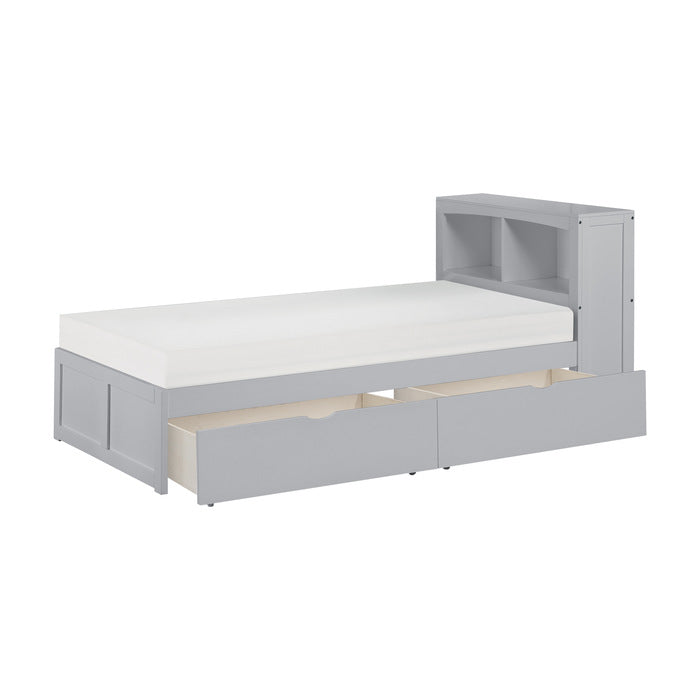 B2063BC-1T* (3) Twin Bookcase Platform Bed with Storage Boxes - B2063BC-1T*