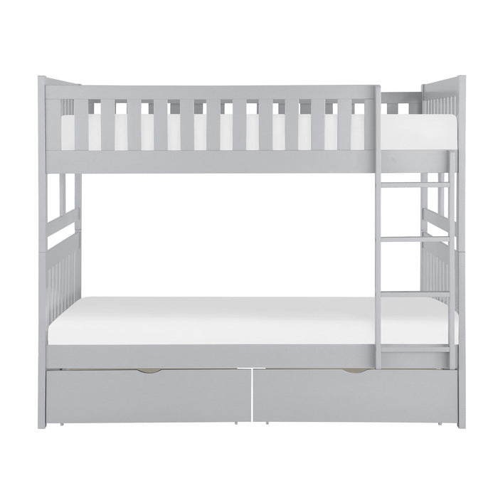 B2063FF-1*T (4) Full/Full Bunk Bed with Storage Boxes - B2063FF-1*T