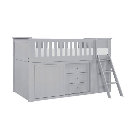 B2063LL-1*BC2DR (6) Low Loft Bunk with Bookcase and 2 Dressers - B2063LL-1*BC2DR