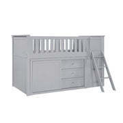 B2063LL-1*BC2DR (6) Low Loft Bunk with Bookcase and 2 Dressers - B2063LL-1*BC2DR