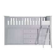 B2063LL-1*BC2DR (6) Low Loft Bunk with Bookcase and 2 Dressers - B2063LL-1*BC2DR
