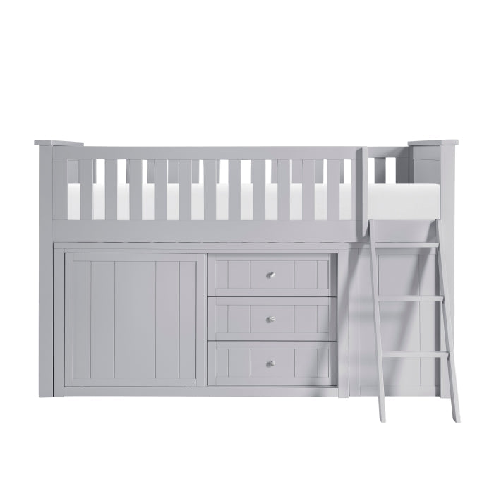 B2063LL-1*BC2DR (6) Low Loft Bunk with Bookcase and 2 Dressers - B2063LL-1*BC2DR