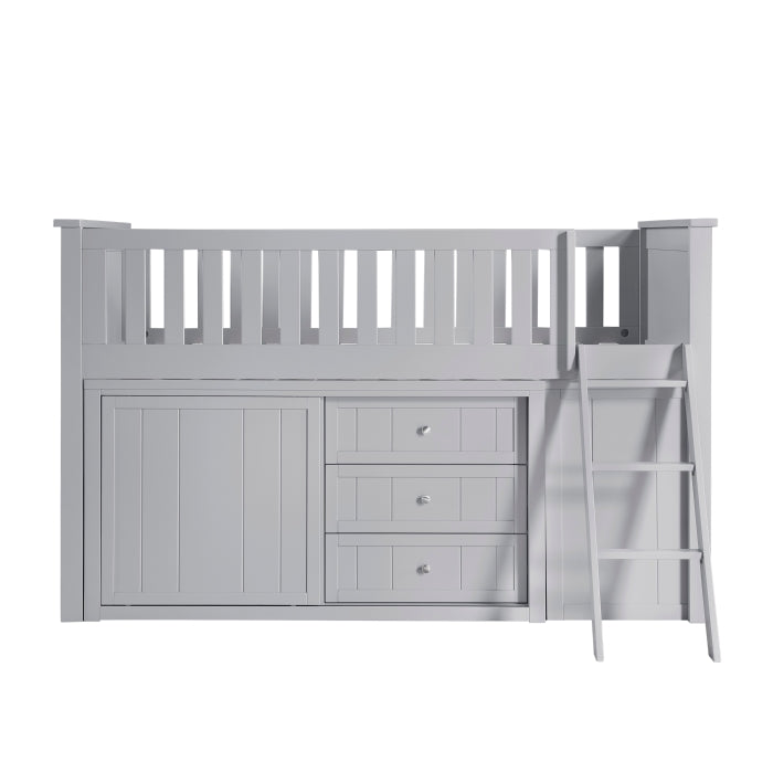 B2063LL-1*BC2DR (6) Low Loft Bunk with Bookcase and 2 Dressers - B2063LL-1*BC2DR