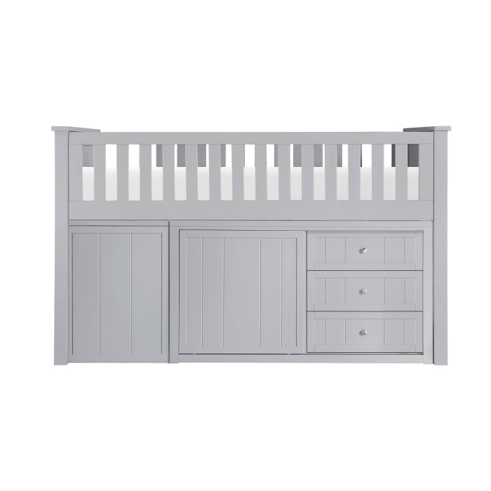 B2063LL-1*BC2DR (6) Low Loft Bunk with Bookcase and 2 Dressers - B2063LL-1*BC2DR