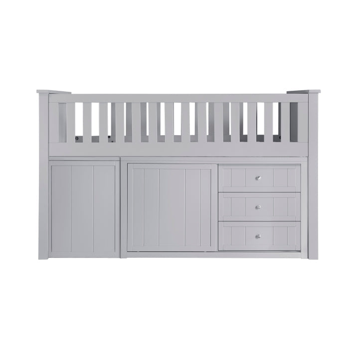 B2063LL-1*BC2DR (6) Low Loft Bunk with Bookcase and 2 Dressers - B2063LL-1*BC2DR
