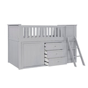 B2063LL-1*BC2DR (6) Low Loft Bunk with Bookcase and 2 Dressers - B2063LL-1*BC2DR