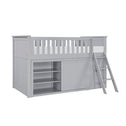 B2063LL-1*BC2DR (6) Low Loft Bunk with Bookcase and 2 Dressers - B2063LL-1*BC2DR