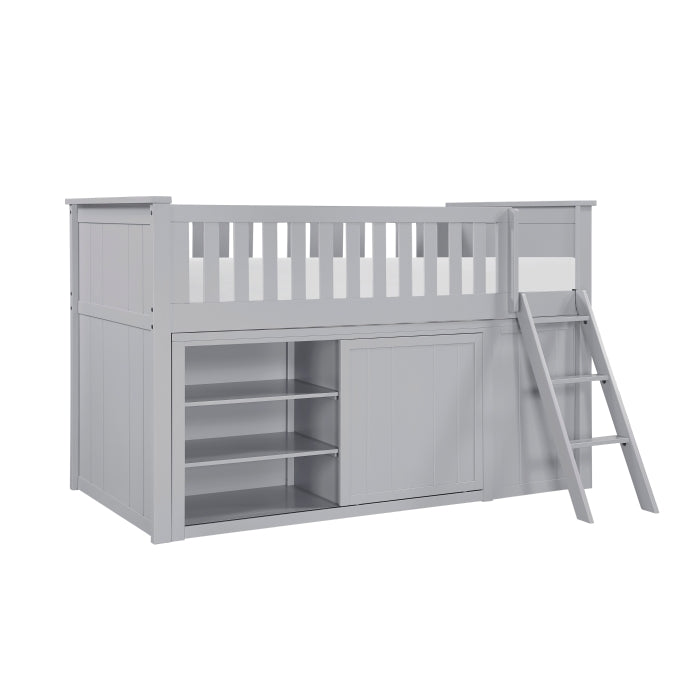 B2063LL-1*BC2DR (6) Low Loft Bunk with Bookcase and 2 Dressers - B2063LL-1*BC2DR