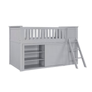 B2063LL-1*BC2DR (6) Low Loft Bunk with Bookcase and 2 Dressers - B2063LL-1*BC2DR