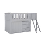 B2063LL-1*DR (4) Low Loft Bunk with Dresser - B2063LL-1*DR
