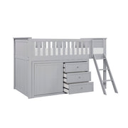 B2063LL-1*DR (4) Low Loft Bunk with Dresser - B2063LL-1*DR