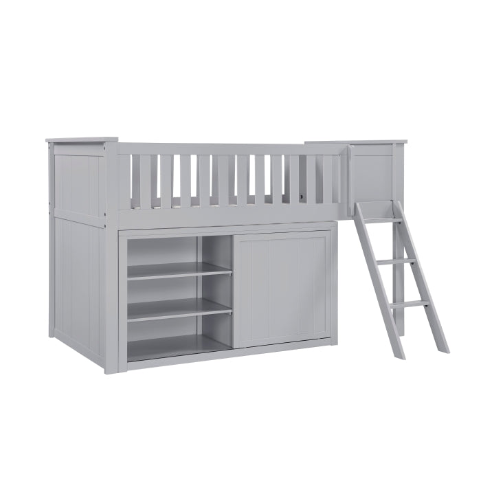 B2063LL-1*DR (4) Low Loft Bunk with Dresser - B2063LL-1*DR