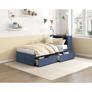 B2083BUBC-1* (2) Twin Bookcase Platform Bed - B2083BUBC-1*