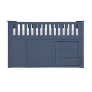 B2083BULL-1*BC2DR (6) Low Loft Bunk with Bookcase and 2 Dressers - B2083BULL-1*BC2DR