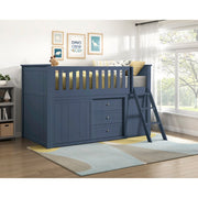 B2083BULL-1*BCDR (5) Low Loft Bunk with Bookcase and Dresser - B2083BULL-1*BCDR
