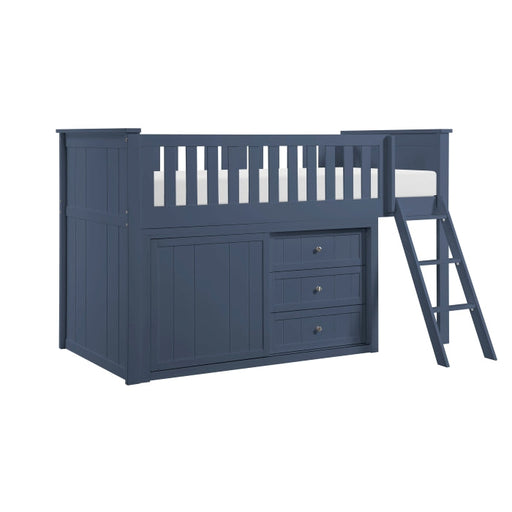 B2083BULL-1*DR (4) Low Loft Bunk with Dresser - B2083BULL-1*DR