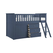 B2083BULL-1*DR (4) Low Loft Bunk with Dresser - B2083BULL-1*DR