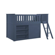 B2083BULL-1*DR (4) Low Loft Bunk with Dresser - B2083BULL-1*DR