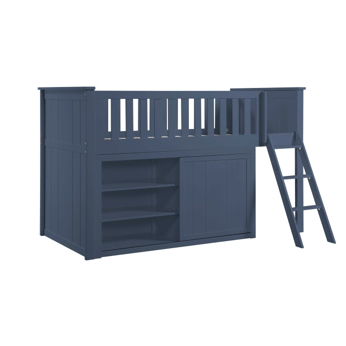 B2083BULL-1*DR (4) Low Loft Bunk with Dresser - B2083BULL-1*DR